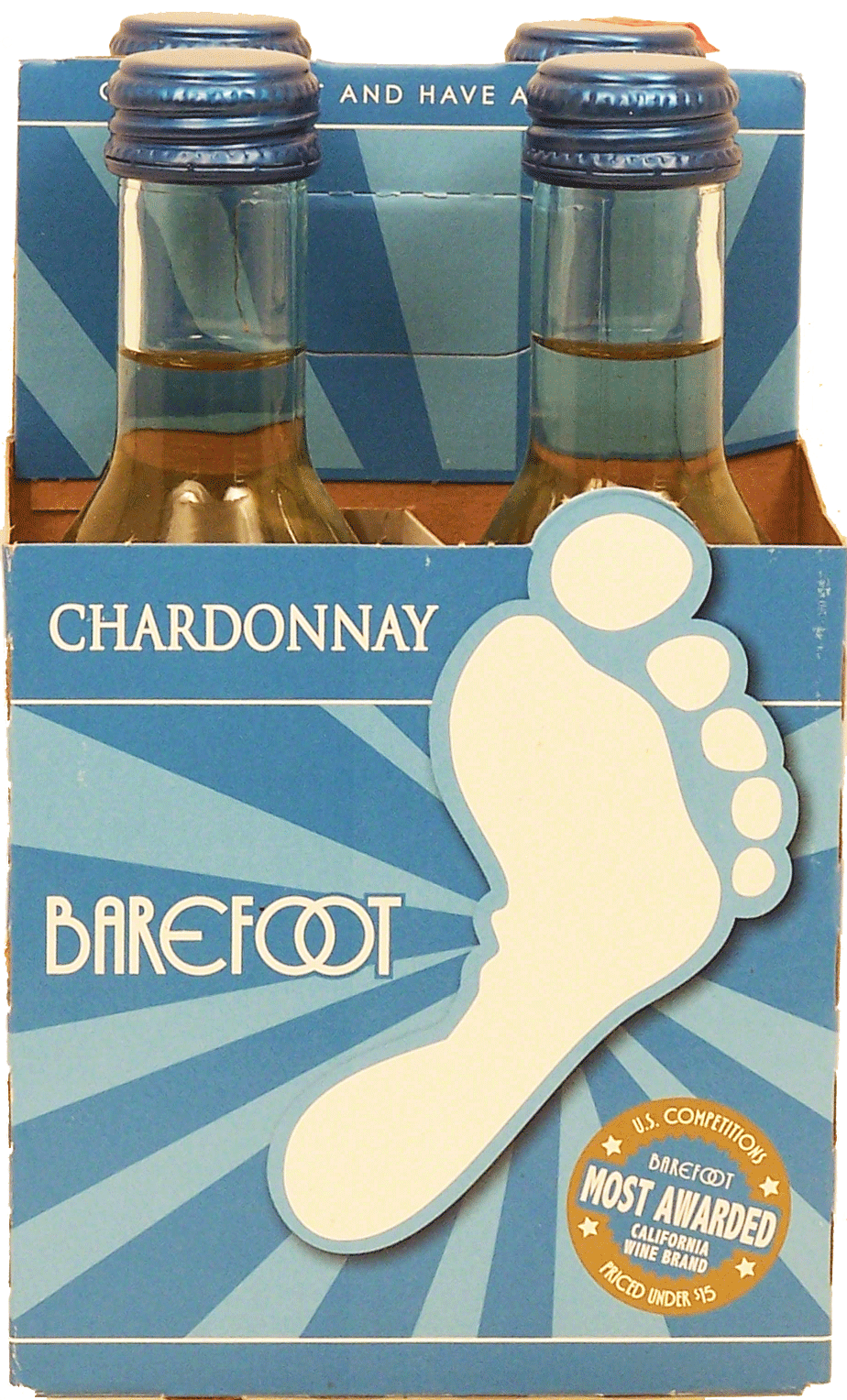 Barefoot  chardonnay wine of California, 13% alc. by vol., 187-ml single serve Full-Size Picture